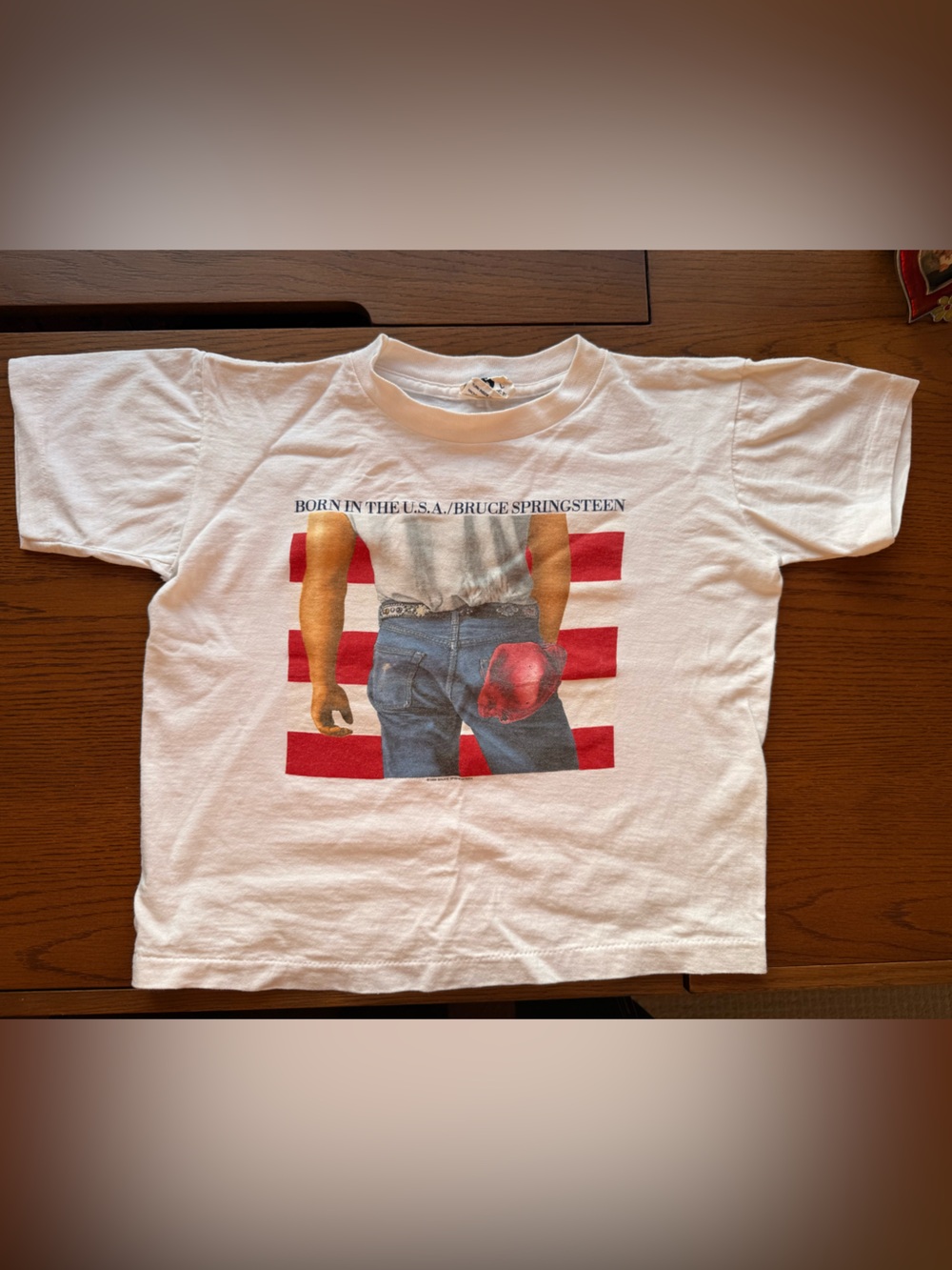 RARE Single-Stitch Vintage Baby Tee - Bruce Springsteen USA